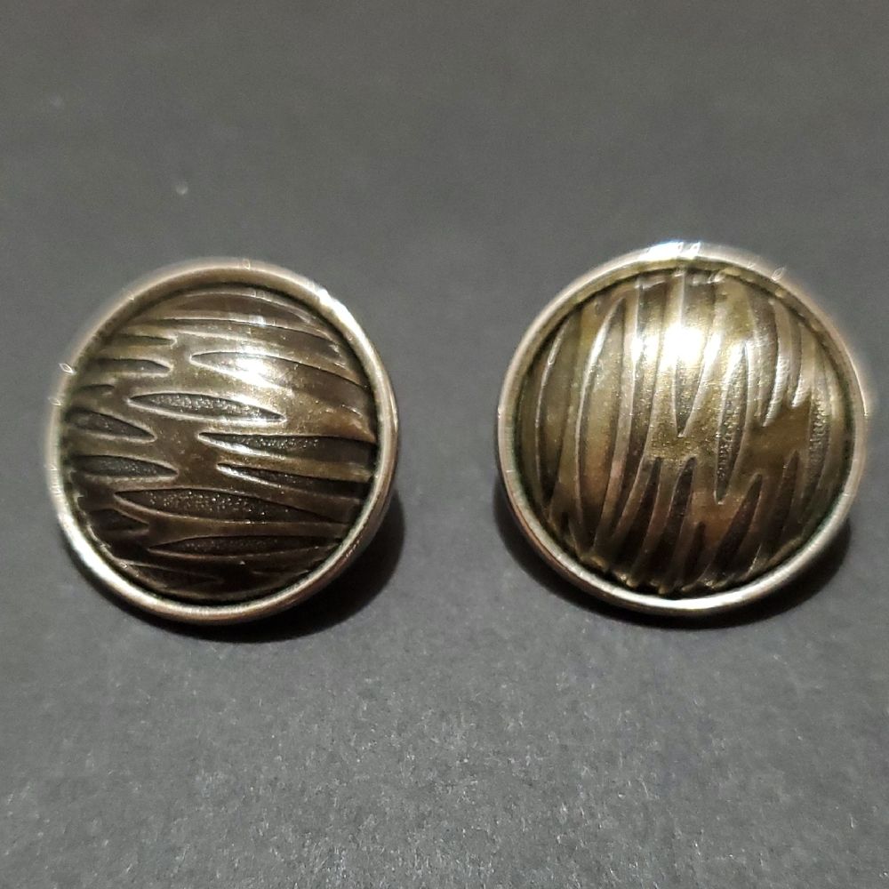 Stylish Bronze and Silver Earrings